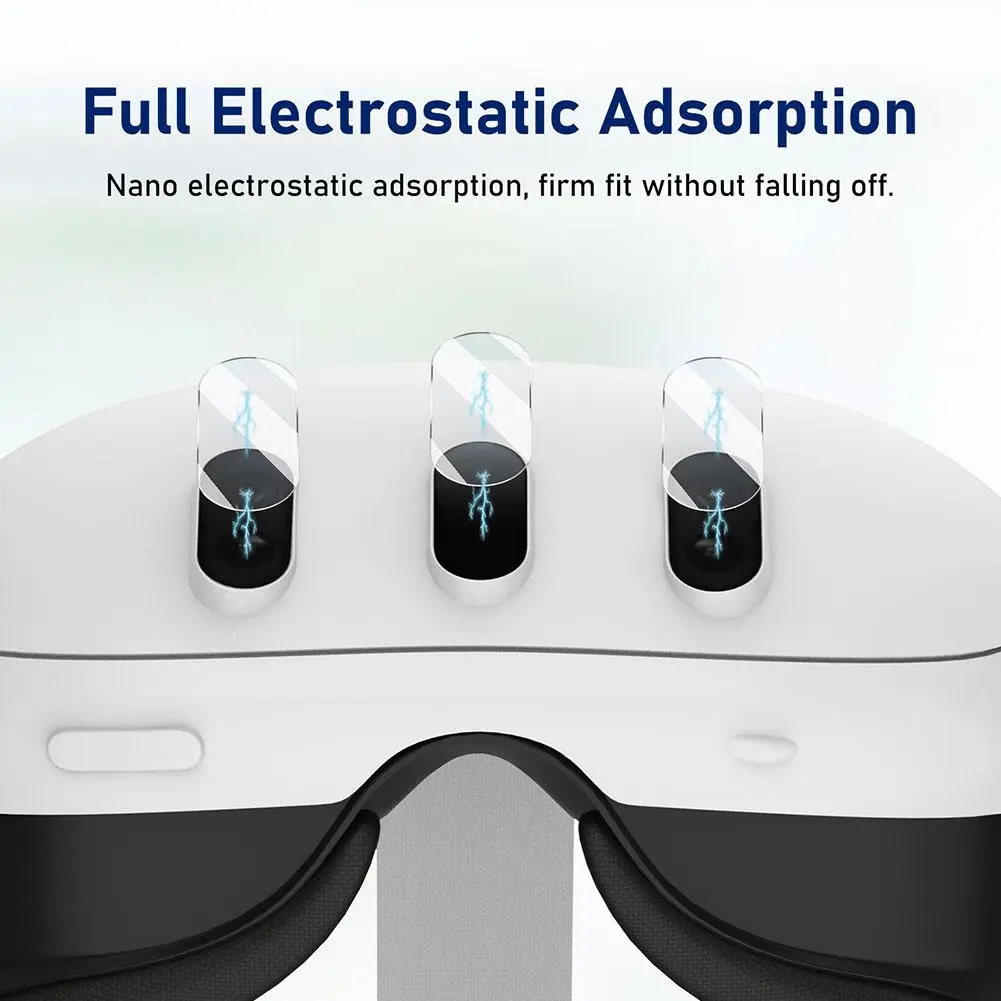 Tempered Glass For Meta Quest 3 Lens Screen Protector Film VR Headsets Accessories Dust Proof Lens Cover for Oculus Quest 3