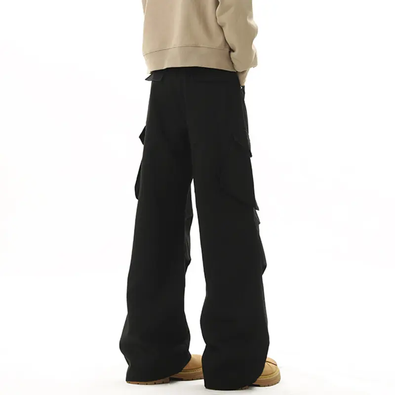 IEFB Three-dimensional Tailored Cargo Pants Pocket Decoration Summer Men Clothing Pleated Male Overalls New Trendy 9W3401