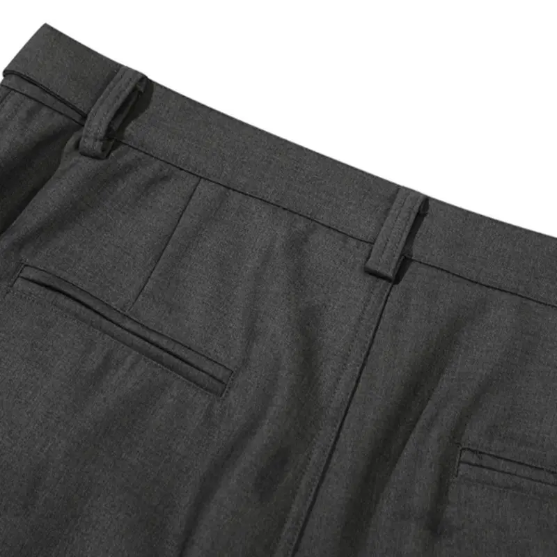 IEFB Men's Casual Shorts New Summer Trendy Pleated Design Multi Pockets Stylish Solid Color Button Design Male Bottoms 9W1772