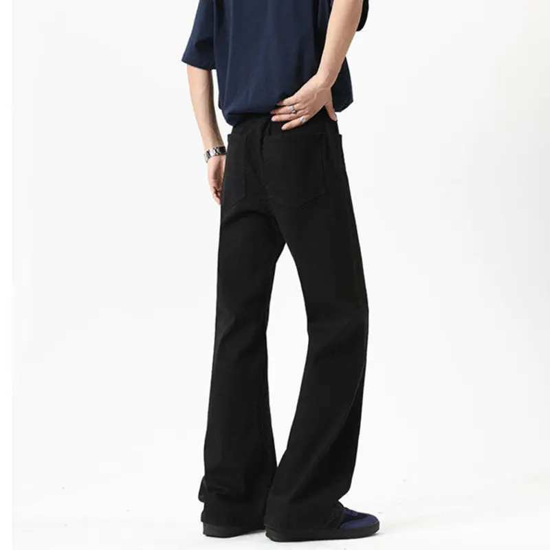 IEFB Summer New Stylish American Style Bootcut Jeans Men's Wear Vintage Gradient Color Male Denim Trousers 2025 Simple 9W3192