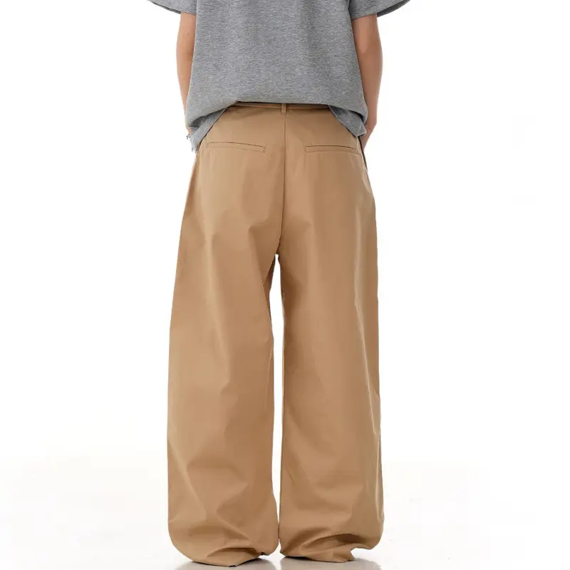 IEFB New Simple Men's Casual Pants Solid Color Drape American Style Loose Trousers Wide Leg Male Bottom Summer Streetwear 9W3244
