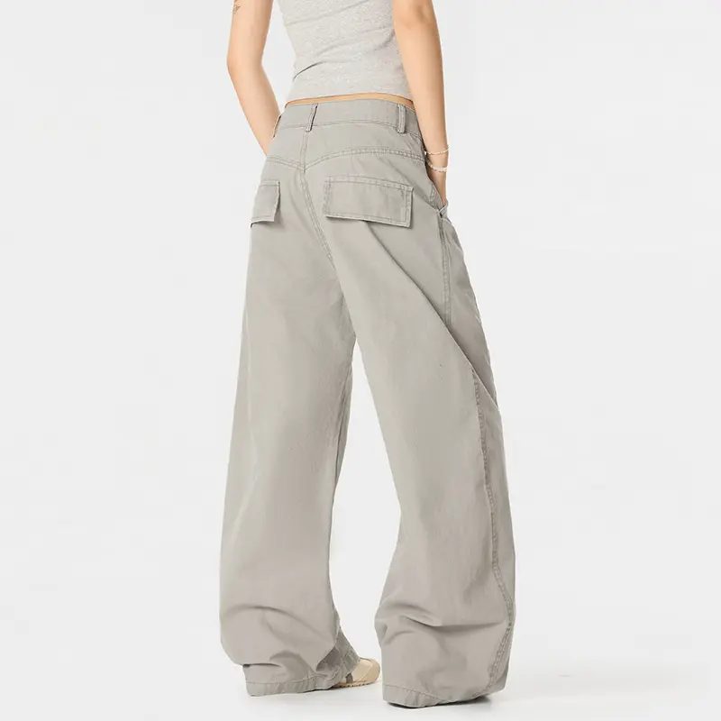 IEFB Baggy Curved Knife Pants Solid Color Male Overalls Summer New Fashion Trend 2025 Vintage Menwear Male Trousers 9W2871