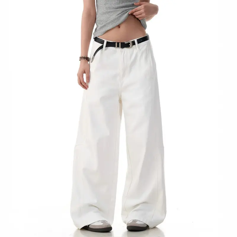 IEFB Summer Men's Cargo Pants Casual Patchwork New Solid Color American Loose Straight Simple Wide Leg Male Trousers 9W2805