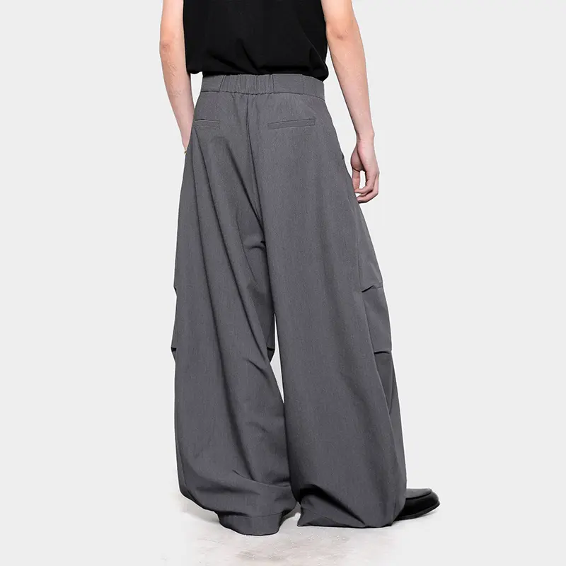 IEFB American Style Fold Thin Wide Leg Casual Pants Men Loose Draped Floor Length Trousers Male New Fashion Tide Summer 9W4031
