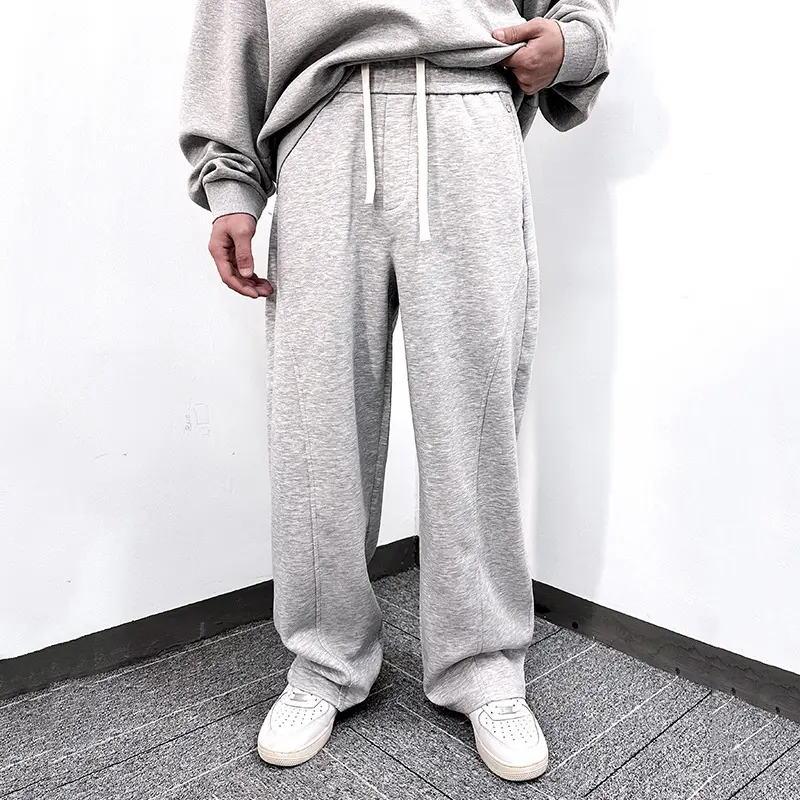 IEFB Men's Sweatpants New American Style Summer Solid Color Trendy Elastic Waist Male Casual Handsome Bottoms 2025 9W1743