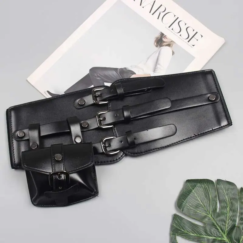 IEFB New Fashion Decoration Belts Waist Bag PU Leather Wide Corset Men Suit Women Dress Trendy Performance Adult Child 9W2002