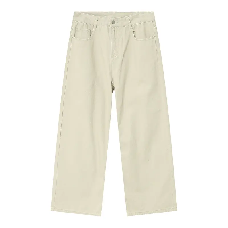 IEFB Baggy Men Jeans Casual Loose Male Straight Denim Pants Solid Color Summer Autumn New Trendy Trousers 2025 male 9A8929