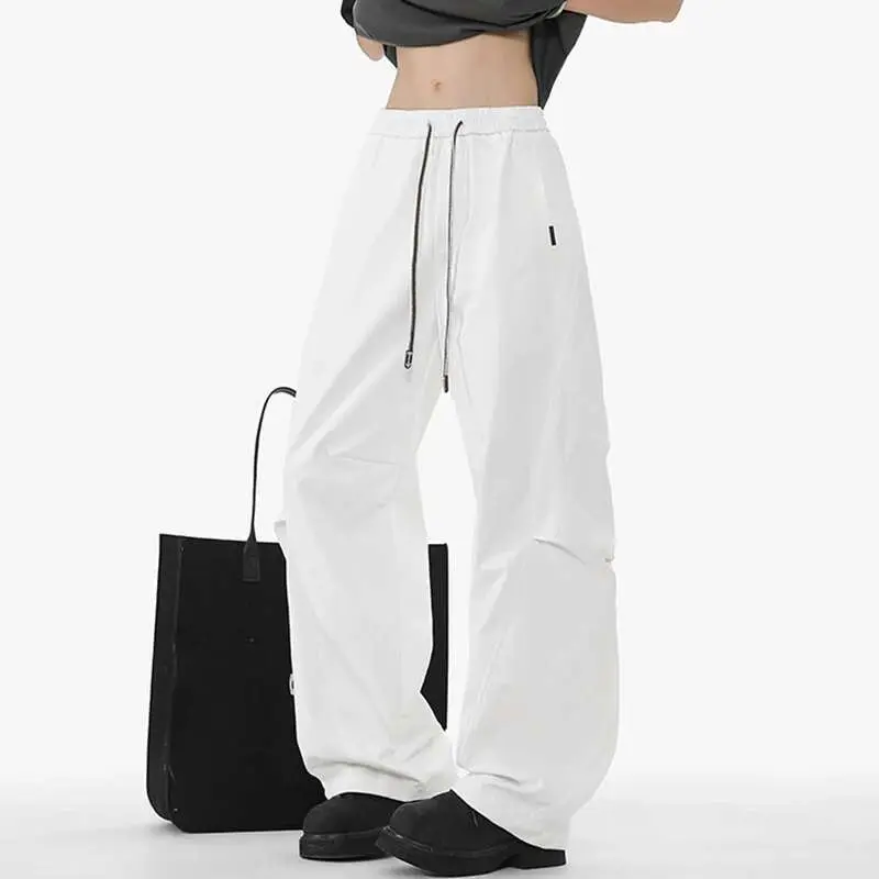 IEFB Summer Men's Casual Pants Splicing Solid Color Curved Knife Clothing Male American Floor Length Design Trousers 9W1391
