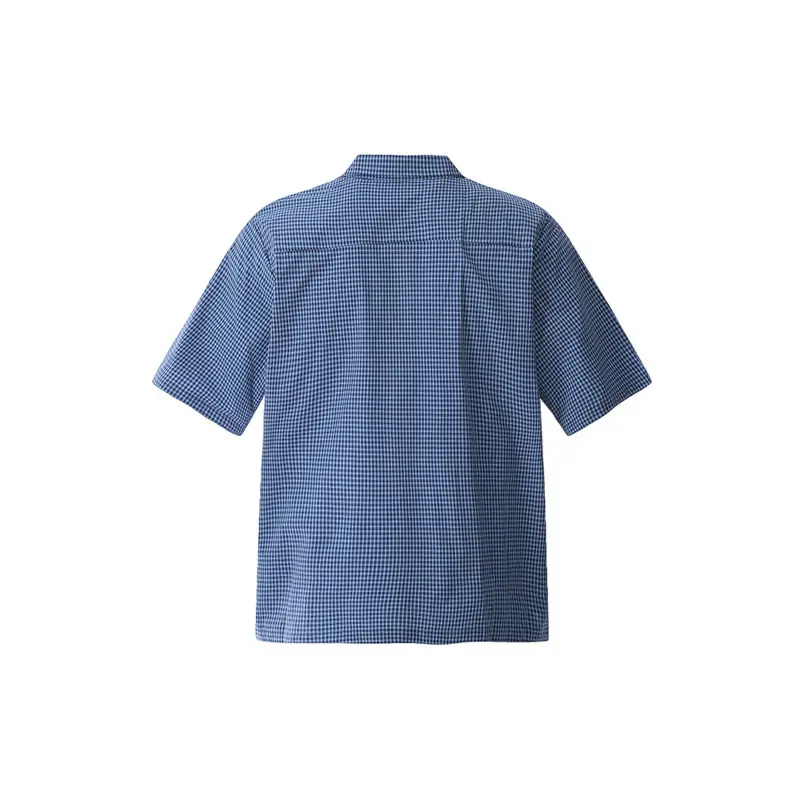 IEFB Plaid Design Men's Shirts Lapel Contrast Color Niche Casual Short Sleeve Tops Single Breasted Male Clothing Simple CPG2947