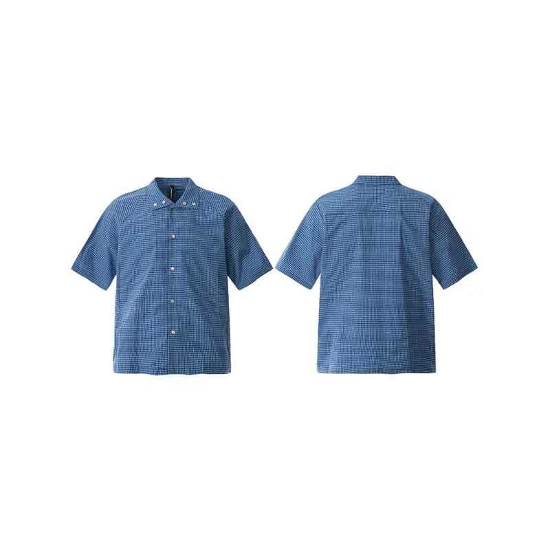 IEFB Plaid Design Men's Shirts Lapel Contrast Color Niche Casual Short Sleeve Tops Single Breasted Male Clothing Simple CPG2947