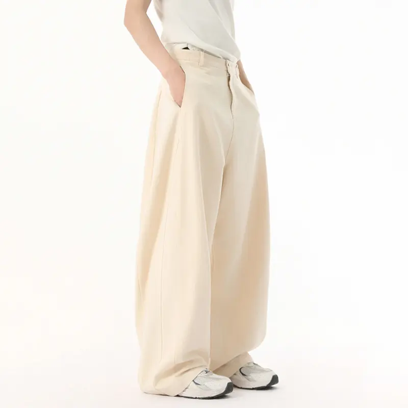 IEFB Simple Men's Pants Casual Solid Color New Cleanfit Straight Leg Male Trousers Korean Style Menswear Baggy Spring 9W1187