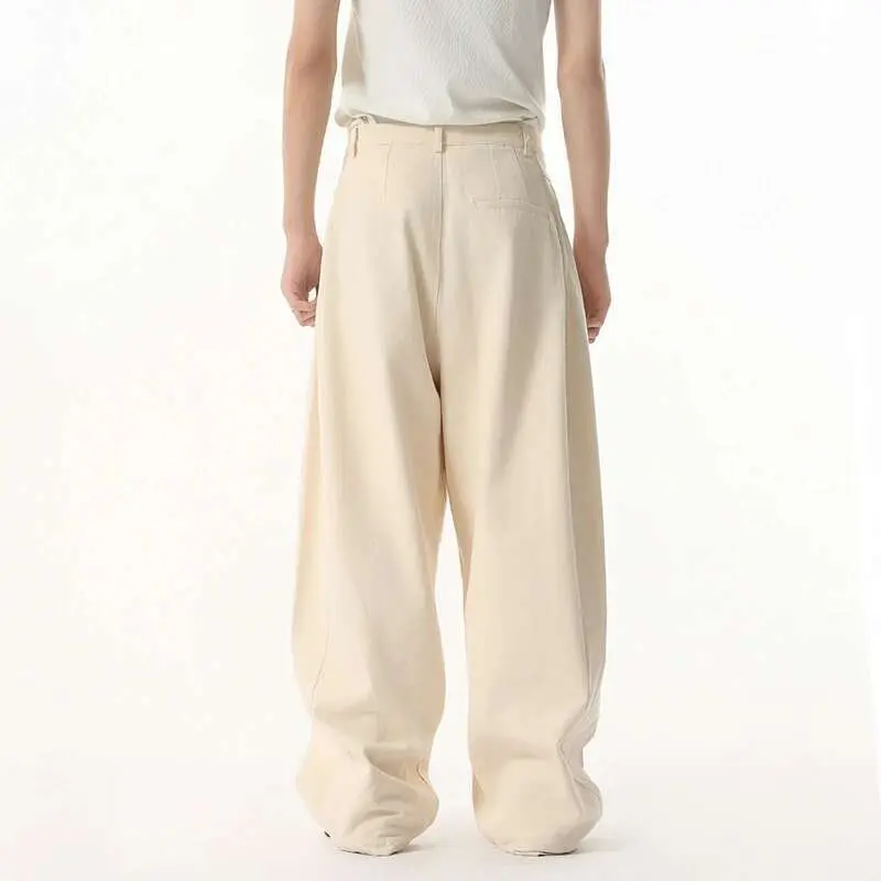 IEFB Simple Men's Pants Casual Solid Color New Cleanfit Straight Leg Male Trousers Korean Style Menswear Baggy Spring 9W1187