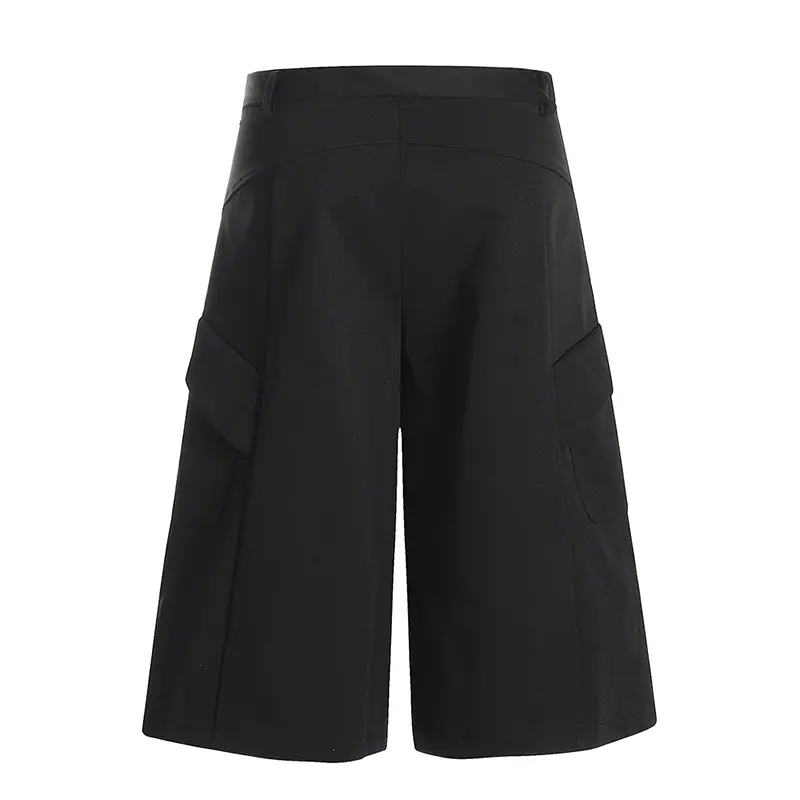 IEFB Men's Suit Shorts Solid Color Side Doubles Pockets Design New Trendy Korean Style Short Causal Pants Summer Men CPG2970
