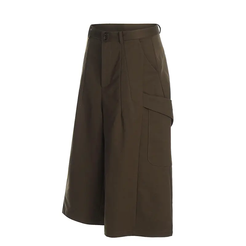 IEFB Men's Suit Shorts Solid Color Side Doubles Pockets Design New Trendy Korean Style Short Causal Pants Summer Men CPG2970