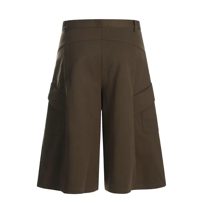 IEFB Men's Suit Shorts Solid Color Side Doubles Pockets Design New Trendy Korean Style Short Causal Pants Summer Men CPG2970