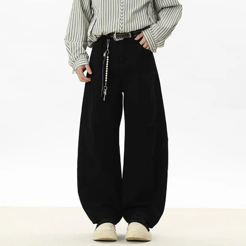 IEFB Washed Male Casual Pants American Style Men's Wear Solid Color Loose Fitting Summer New Fashion Tide Trousers 9W2299