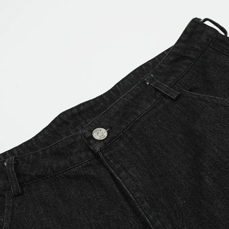IEFB Men's Fashion Trend Multi Pockets Denim Shorts Summer New American Style Loose Male Jorts Streetwear Bottoms CPG2969