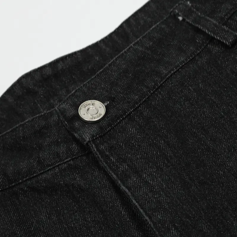 IEFB Men's Fashion Trend Multi Pockets Denim Shorts Summer New American Style Loose Male Jorts Streetwear Bottoms CPG2969