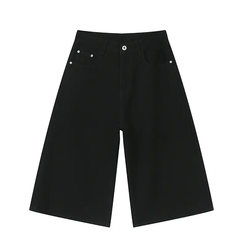 IEFB High Street Men's Wear Denim Shorts Straight Knee Length Pants Summer Men Jeans New Fashion Casual Men's Clothing 9C5970