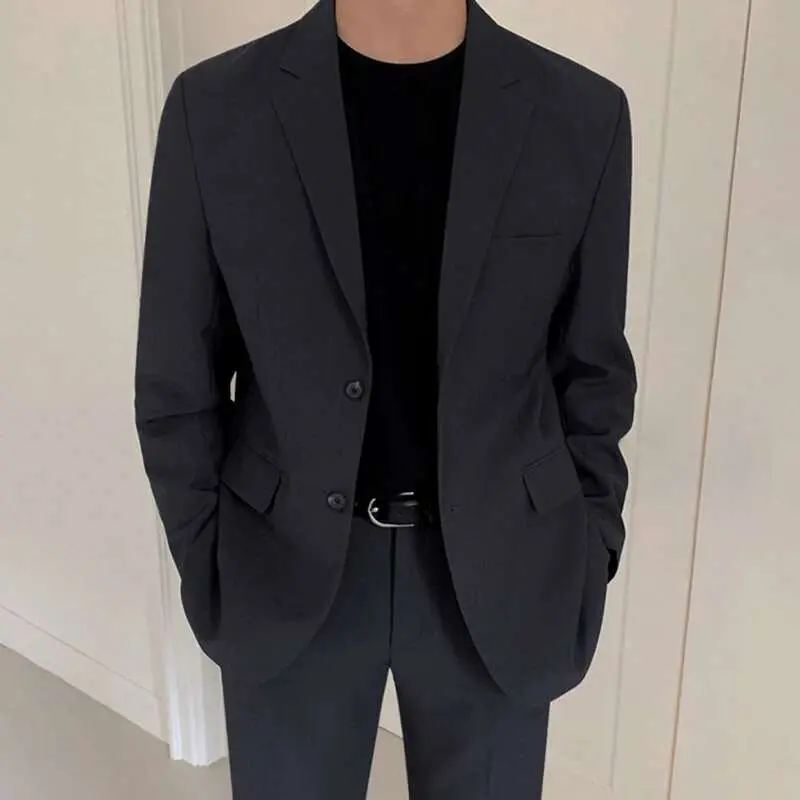IEFB Two-piece Set Casual Suit Men's Spring New Korean Style Loose Fitting Formal Suit Coat Business Straight Pant 9C1649