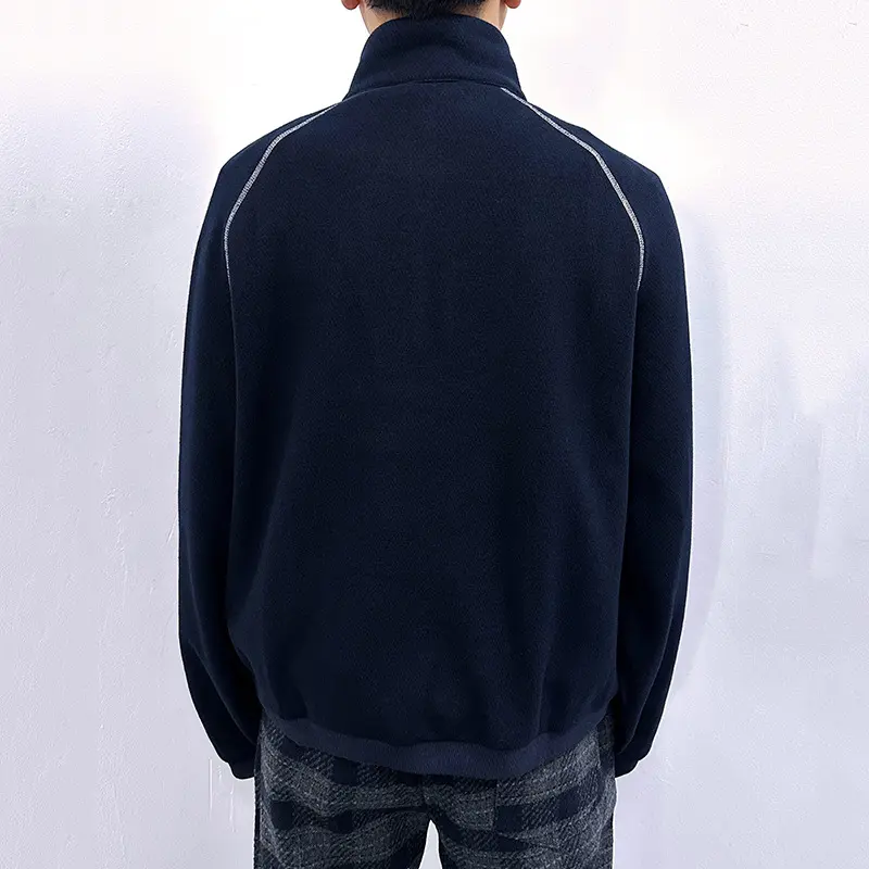 IEFB Men's Sweatshirts Korean Style Splicing Patchwork Trendy Multi Zippers Stand Collar Solid Color Male Casual Clothing 9W1825