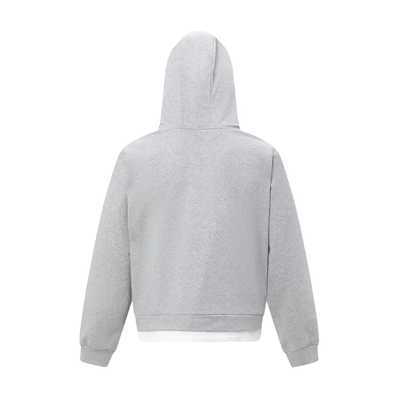 IEFB New Men's Sweatshirt Spring Deconstructed Fake Two-piece Hoodies Stylish Menwear Solid Color Loose Male Clothing 9W1470