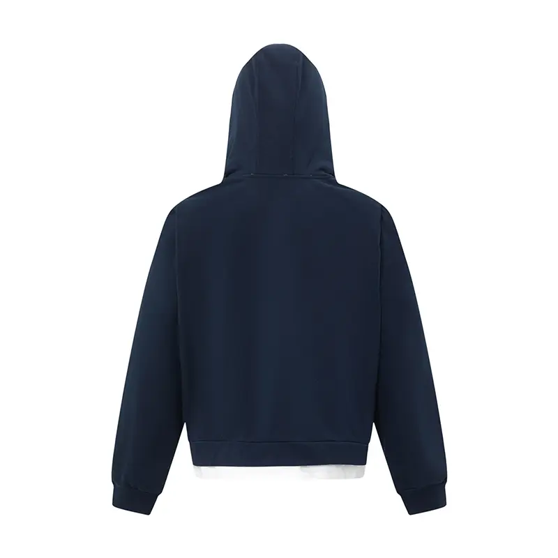 IEFB New Men's Sweatshirt Spring Deconstructed Fake Two-piece Hoodies Stylish Menwear Solid Color Loose Male Clothing 9W1470