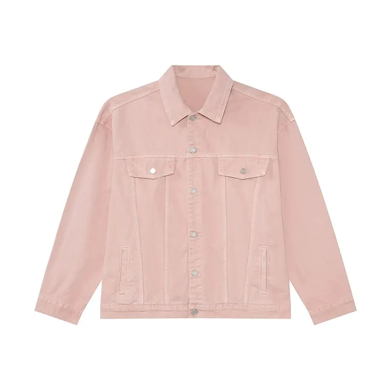 IEFB Solid Color Male Denim Jacket Single Breasted Turn-down Collar Long Sleeve Jackets Spring Autumn New Fashion Trend 9C8244