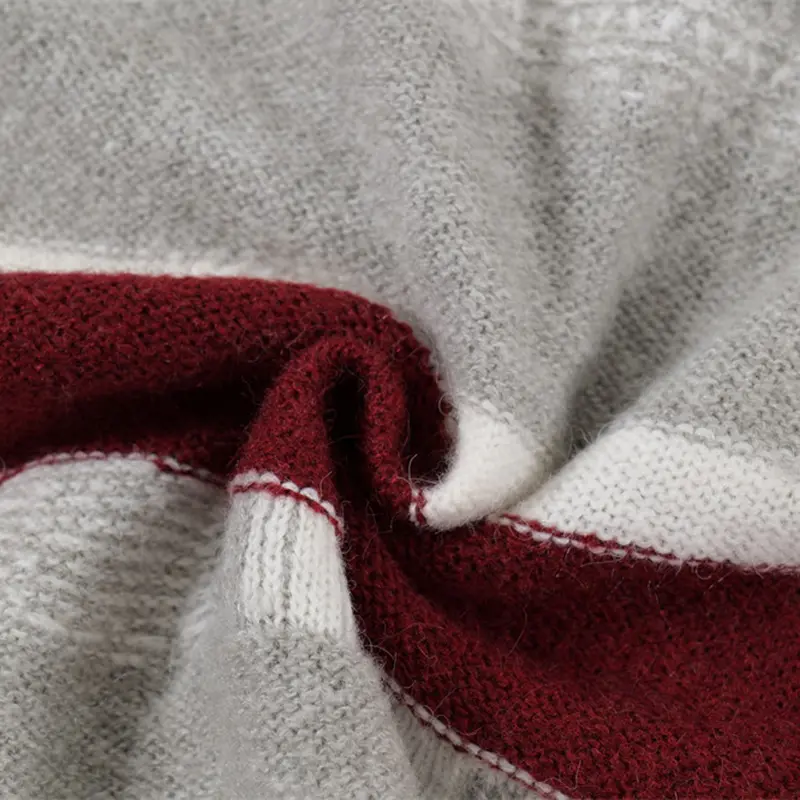 IEFB Men's Sweater New Korean Striped Turn-down Collar Contrast Color Design Personality Male Pullover Clothing Spring 9W1895