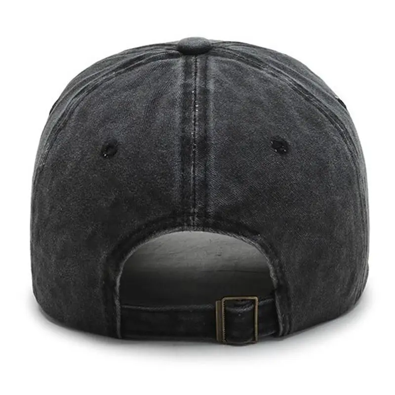 IEFB Baseball Cap Water Washed Cotton Solid Color Women Men Casual Duckbill Caps Casual Simple Hat Distressed Hats New 9X108