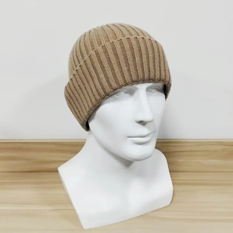 IEFB Thick Knitted Hat Men Autumn Winter Warm Knitted Hats Outdoor Sports Riding Cap 2025 Adult Clothing Accessories 9X100