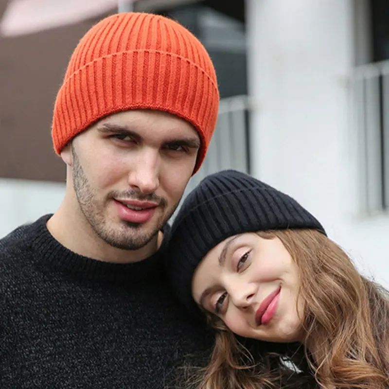 IEFB Thick Knitted Hat Men Autumn Winter Warm Knitted Hats Outdoor Sports Riding Cap 2025 Adult Clothing Accessories 9X100
