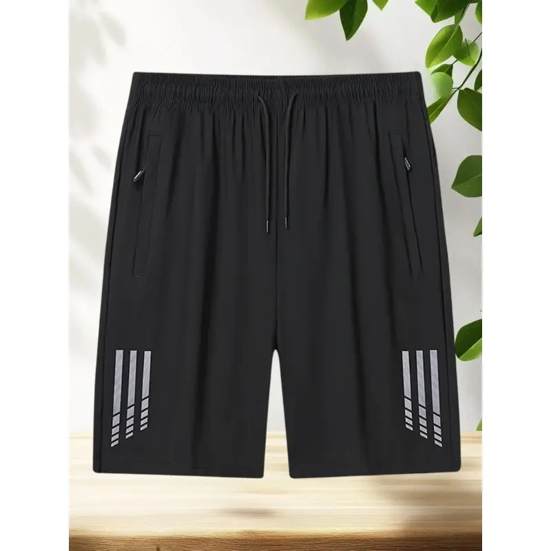Quick Dry Shorts Men Plus Size Sweat Shorts Moisture Wicking  Gym Training Jogger Shorts with Zipper Pockets  2025 Track Running