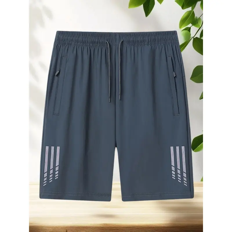 Quick Dry Shorts Men Plus Size Sweat Shorts Moisture Wicking  Gym Training Jogger Shorts with Zipper Pockets  2025 Track Running