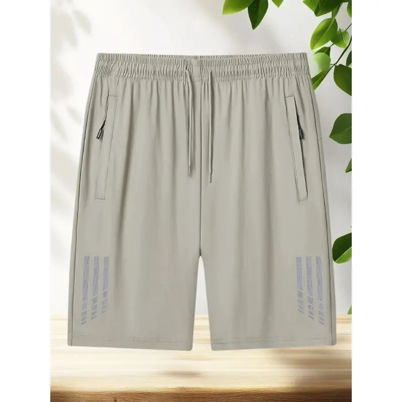 Quick Dry Shorts Men Plus Size Sweat Shorts Moisture Wicking  Gym Training Jogger Shorts with Zipper Pockets  2025 Track Running