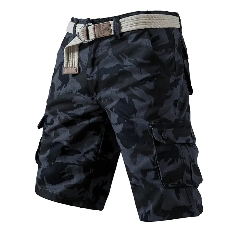 Cargo Shorts Outdoor Sports Half Pants Bermuda Shorts American Style Streetwear Breathable Comfortable Shorts Grey Mens Casual