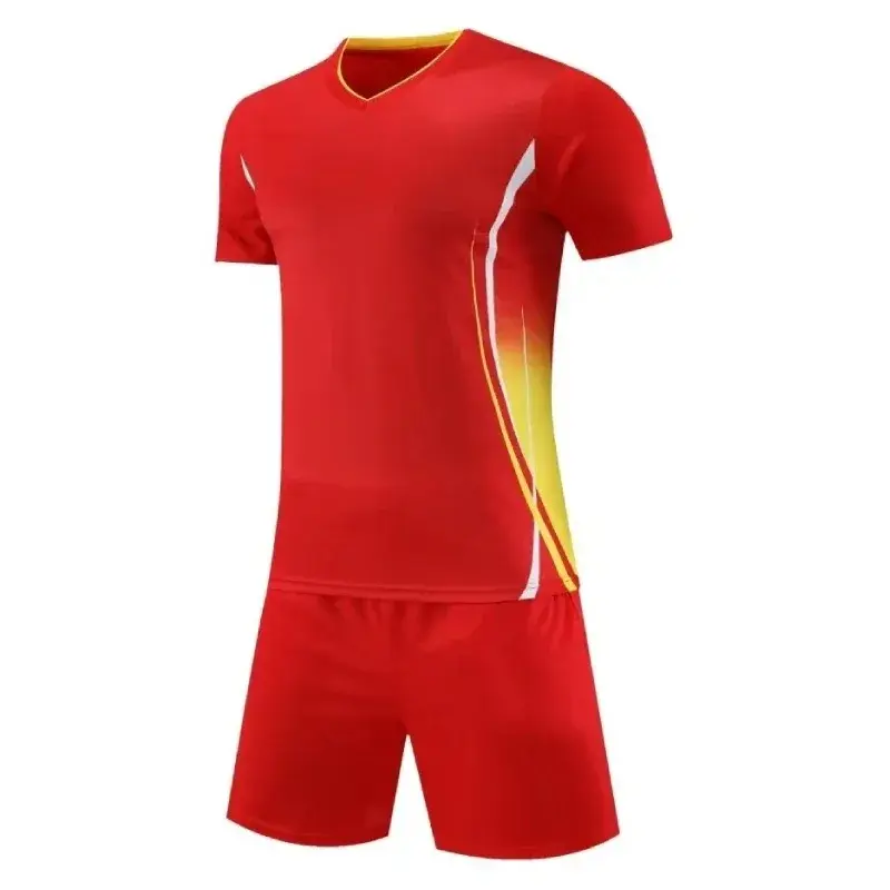 2 Piece Oversized Jersey Fitness Workout Set  Breathable Football Jersey Sportswear Outdoor Set Men Summer T-shirt & Shorts Set