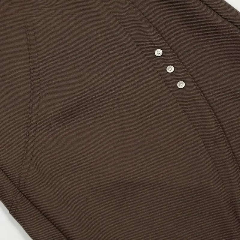 Loose Wide Leg Trousers Men Spliced Solid Color Casual Pants Mens with Rivets Retro High Street Pocket Cargo Pants Men Streetwea