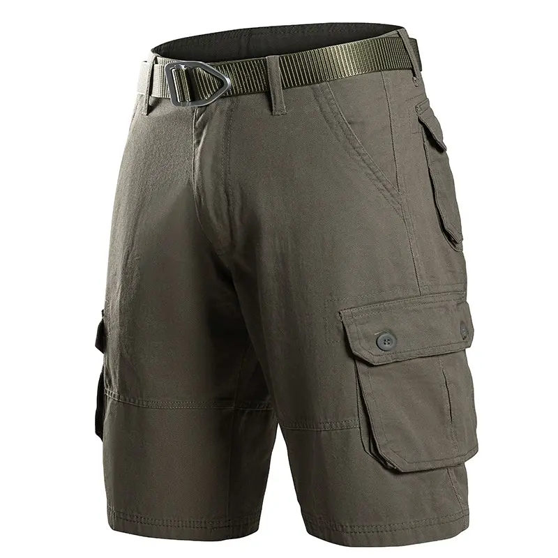 Cargo Knee Shorts Men Sports Casual Bermuda Shorts Comfortable Plus Size Cotton Half Pants Golf Straight Running Gym Short Pants
