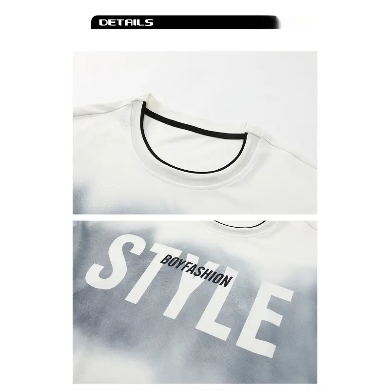 Men's T-Shirt Shorts 2-Piece Set Tracksuit Creative Pattern Men's Short Suit High Street Clothing Tracksuit Sweatpants Men Cloth