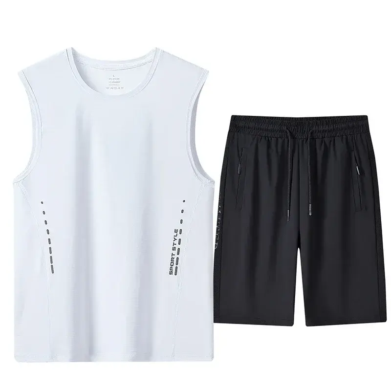 Quick Dry Sport Fashion T-Shirt Shorts Set Men's Short Sleeves Summer Casual Oversize Top Gym Tracksuit Men Shorts Men Clothings