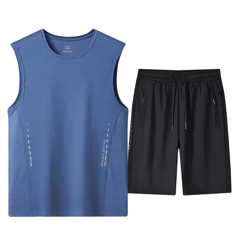 Quick Dry Sport Fashion T-Shirt Shorts Set Men's Short Sleeves Summer Casual Oversize Top Gym Tracksuit Men Shorts Men Clothings