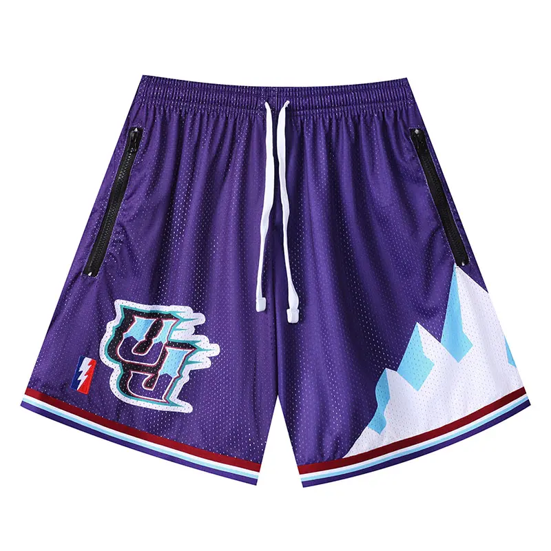 Mens Professional Breathable Basketball Sports Shorts Fabric Basket Style Shorts Solid Classic Running Fitness Sports Shorts New