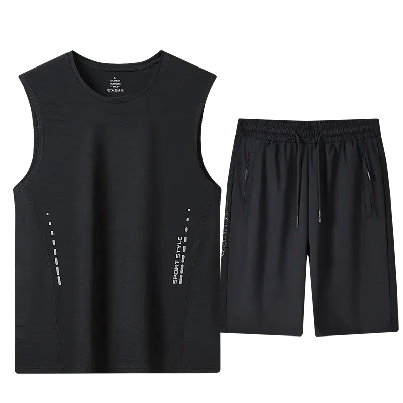 Quick Dry Sport Fashion T-Shirt Shorts Set Men's Short Sleeves Summer Casual Oversize Top Gym Tracksuit Men Shorts Men Clothings