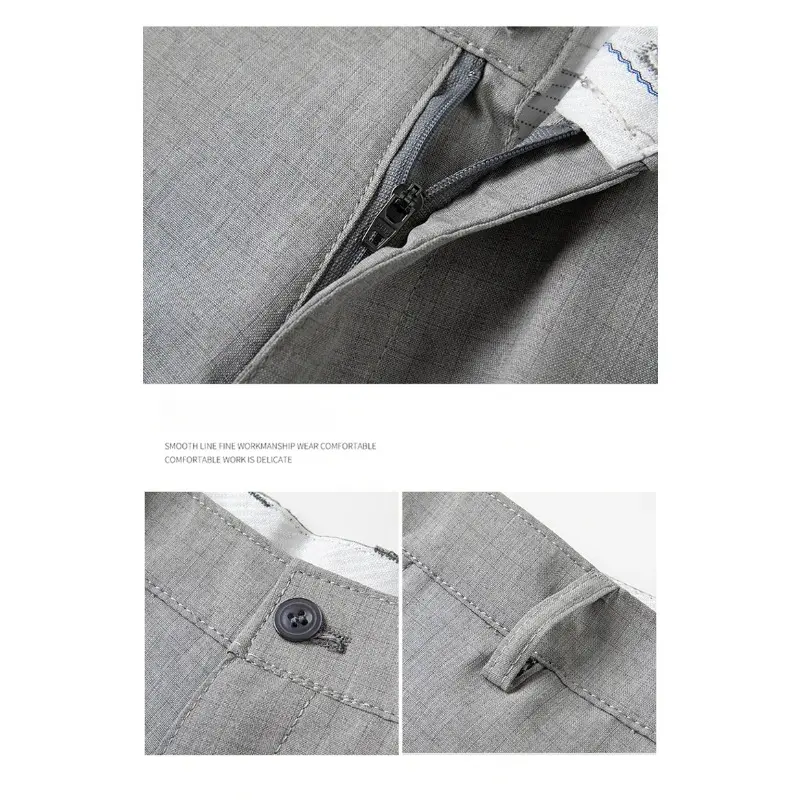 Men's Business Casual Short Suit Pants Cotton Linen Shorts Male Summer Breathable Solid Colors Linen Trousers Fitness Streetwear