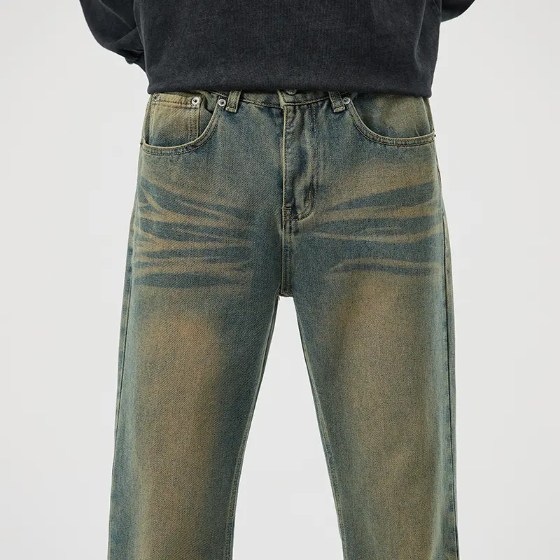 Men's Jeans Man Denim Shorts Jean Streetwear Mens Trousers Wide Y2k Pants Baggy Jeans Clothing Flared Male Cargo New Pant Ripped