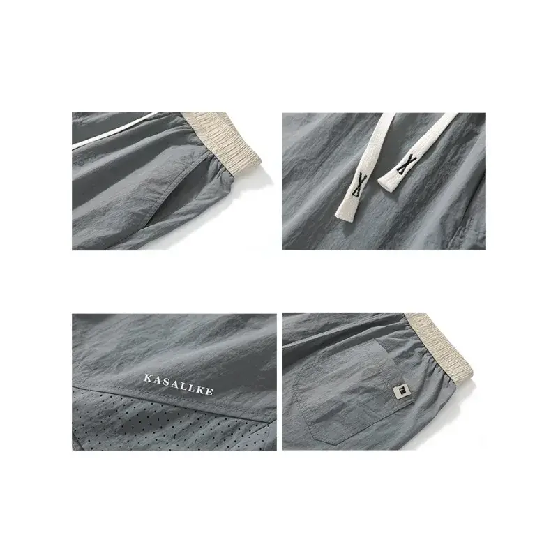 Men Joggers Sweat Pants Drawstring Elastic Waist Bermuda Baggy Beach Short Pants Male Comfort Plus Size M-5XL Summer Thin Shorts