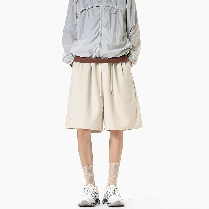 Men's Shorts Summer Thin Loose Casual Quick Dry Outdoor Sports Five-Quarter Length Pants Lightweight Comfortable Fit Sweatpants