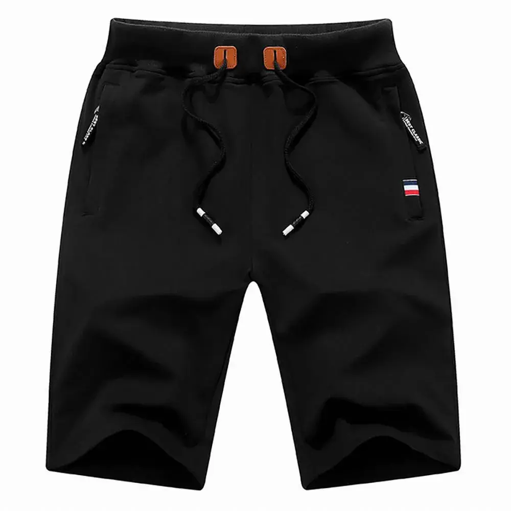 Men's Summer Shorts Breeches Cotton Sweat Linen Pants Men Gym Basketball Streetwear Loose Jogger Shorts Pocket Beach Short Pants
