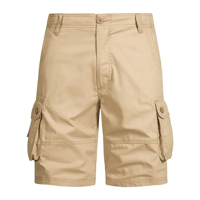 Men Casual Cargo Shorts Big Pocket Large Size Straight Leg Male Utility Half Short Pants Summer Cotton Work Shorts Fashion Loose